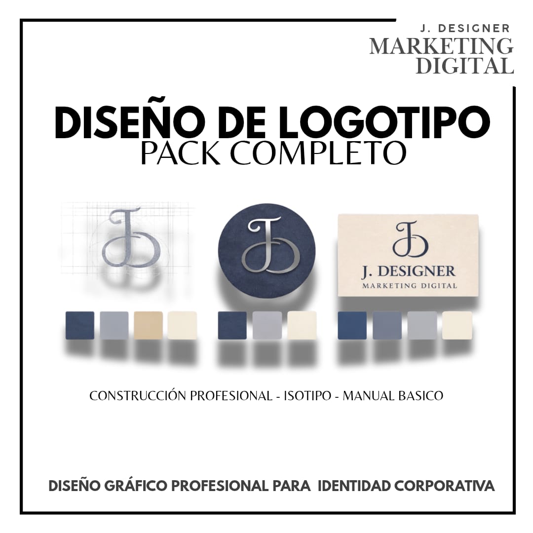 Diseño de logotipo pack completo